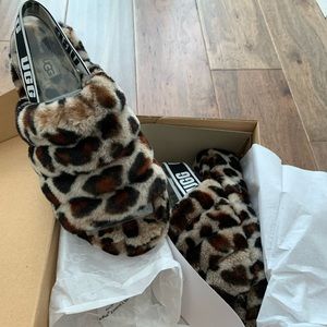 UGG FLUFF YEAH SHEARLING SLINGBACK SLIPPERS